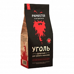 Уголь древесный Pikmeister® L в пакете (3 кг, 20 л)